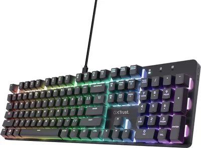 Immagine prodotto di TRUST Trust GXT 871 Zora tastiera Gaming USB QWERTZ Ceca, Slovacchia Nero