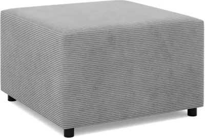 Produktbild von Sitzpouf für das Wohnzimmer 70 x 70 cm, Cord - Grau