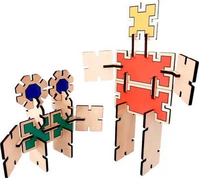 Produktbild von Holzbausteine für Kinder - Basisset