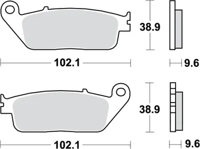 Zdjęcie produktu dla Klocki Hamulcowe Moto (Organic) Honda Vfr 750 F (90-97)
