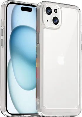 Image de Coque pour iPhone 15 transparente, coque de protection antichoc en silicone TPU Transparent