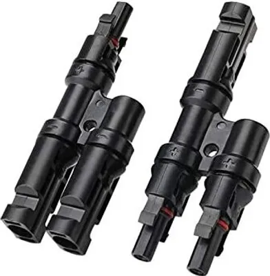 Produktbild von Y Stecker Männlich/Weiblich, Solar Photovoltaik Steckverbinder, T-Typ Solarstecker, Solarpanel Kabelstecker (1Y2)