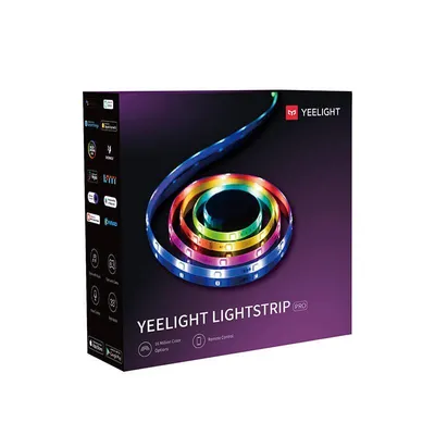 Produktbild von Yeelight LED Light Strip Pro, Intelligenter Leuchtstreifen, WLAN, Weiß, 802.11b, 802.11g, Wi-Fi 4 (802.11n), LED, Multi