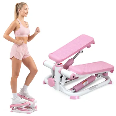 Image de Mini-stepper Sunny Health & Fitness avec écran LCD et hauteur de marche réglable