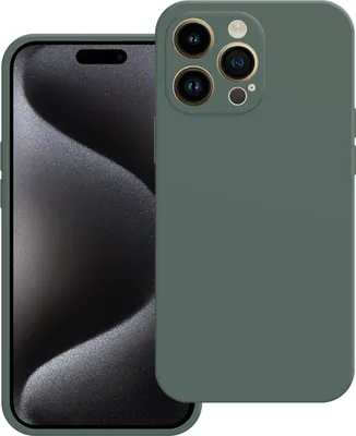 Image de Cazy Coque compatible avec iPhone 15 Pro Max Coque - Color Backcover - Vert