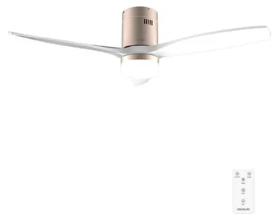 Obrázek produktu pro Cecotec EnergySilence Aero 5600 Classic, Domácí vrtulový ventilátor, Zlato, Bílá, Strop, 30 m², 132 cm, Dálkový ovladač