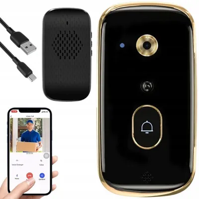 Obrázek produktu pro Verk 27623 Bezdrátový WiFi video zvonek s kamerou, černý
