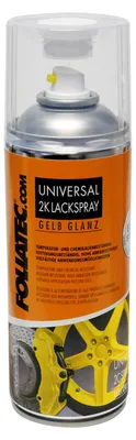 Produktbild von Foliatec Universal 2K Lackspray - gelb glänzend 400 ml (1er Pack)