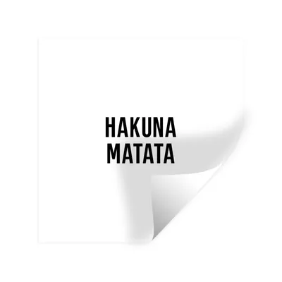 Produktbild von MuchoWow® Wandtattoo Wandsticker Wandaufkleber Zitate - Hakuna matata - Kinder - Baby - Text 30x30 cm Selbstklebend und Repositionierbar - Repositionierbar - Wasser abweisend