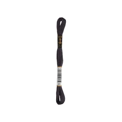 Image de Fil à broder Anchor 4635000-00401 anthracite Fil à broder, 100 % coton