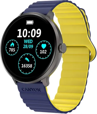 Image de Canyon CNS-SW69BL smartwatch / montre sport 3,3 cm (1,3") 44 mm Écran tactile numérique 360 x 360 pixels Noir