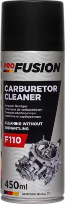 Obrázok produktu pre PROFUSION Čistič karburátorov F110 450ml čistí škrtiace klapky