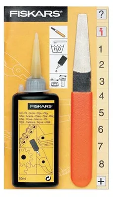 FISKARS Werkzeugpflege-Set mit Diamantfeile und Öl 50 ml