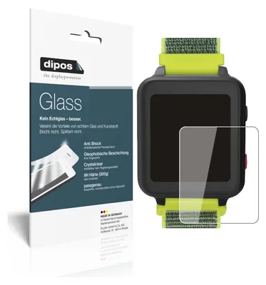 Produktbild von 2x Schutzfolie für Anio 5 Smartwatch - Anti-Shock 9H Folie dipos Glass Kunststoffglas