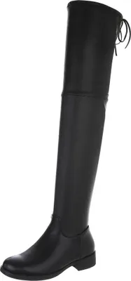 Produktbild von Ital-Design Damen Stiefel Overknees  Lederoptik Flache Stiefel 88577351 Schwarz Gr.  36