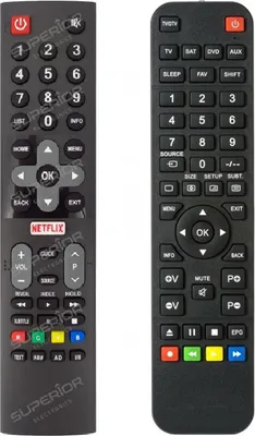 Produktbild von Ersatz Fernbedienung für OK TV ODL 32652H-TB und ODL 40652F-TB
