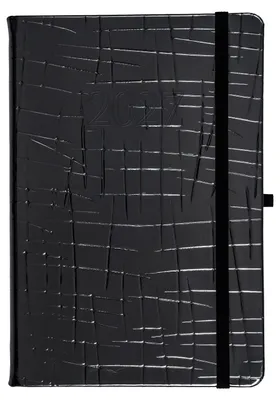 Image de Agenda de bureau Jazz 2027, format A5, hebdomadaire, couleur noire
