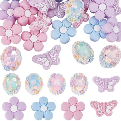 29 Schmetterlings- & Blumenperlen für DIY-Basteln