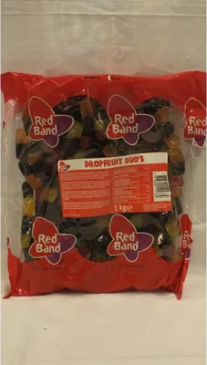 Produktbild von Red Band Fruchtgummi-Lakritz DropFruit Duo's 1000g Beutel (Fruchtgummi-Lakritz Duos)