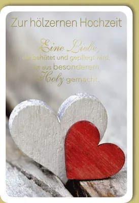 Produktbild von Verlag Dominique 73024 Hölzerne Hochzeitskarte - inkl. Umschlag