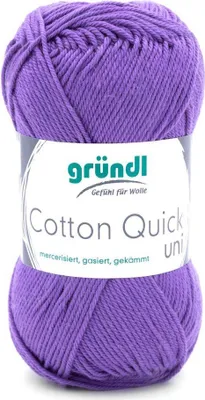 Produktbild von Gründl Baumwolle quick uni,50g.100%Baumwolle,mercerisiert,Häkel- u. Strickgarn,50g / 125 m,NS 3-4 68