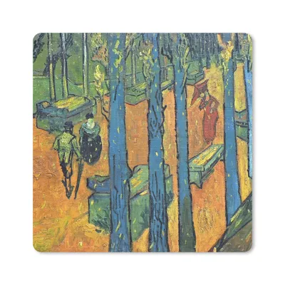 Produktbild von MuchoWow® Mauspad Mousepad Die Alyscamps - Vincent van Gogh 30x30 cm - Mousepads - Maus Mat - Pad - Mausunterlage - Gaming