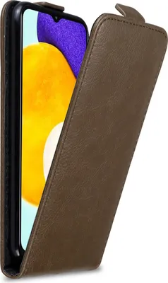 Produktbild von Cadorabo Hülle für Samsung Galaxy A13 5G Schutz Hülle in Braun Flip Etui Handyhülle Case Cover