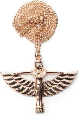 Produktbild von Isis Figur Kette Miniblings 60cm Anhänger Halskette Ägypten Göttin rosengold