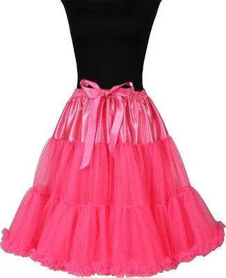 Produktbild von Petticoat Showgirl neonpink mittellang