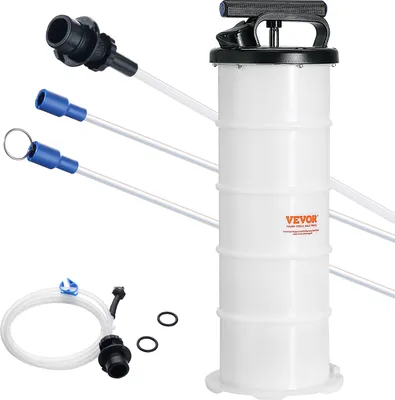 Produktbild von VEVOR Ölabsaugpumpe 6,5L Manuell Ölabsauggerät Ø200x550mm Ölwechselpumpe Auto Absaugpumpe Handpumpe Flüssigkeitsabsaugpumpe Geeignet zum Absaugen von Motoröl Getriebeöl Bremsflüssigkeit