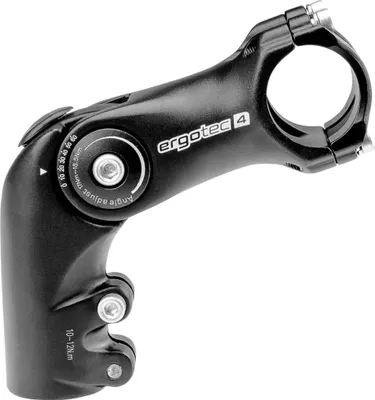 Produktbild von ergotec 40193001 1-1/8' A-Head Vorbau 'Octopus 50', Länge: 90 mm, Lenker: 31,8 mm, Alu, SL4, schwarz