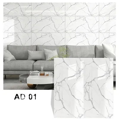 Immagine prodotto di Adesivi effetto marmo, in PVC impermeabile, facili da installare, modello 01, dimensioni 60x30 cm, confezione da 100 pezzi