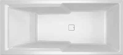 Produktbild von RIHO Stiell Shower Rechteck-Badewanne, Einbau, mit Ab-und Überlaufgarnitur, 2-Sitzer, weiß, B103001005