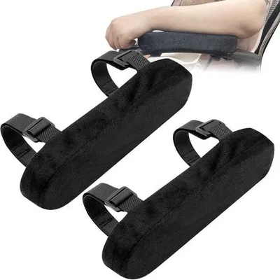 Zdjęcie produktu dla 2 poduszki pod łokcie z miękkiej bawełny – ergonomiczne – przeznaczone do użytku biurowego, zapewniające podparcie łokci, odciążenie i złagodzenie bólu