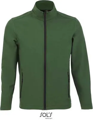 Produktbild von SOLs 01195 | Mens Softshell Zip Jacket Race - Farbe: Bottle Green - Größe: XXL