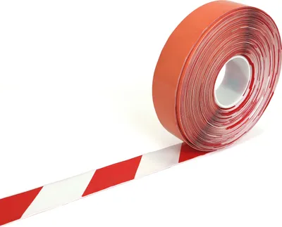Produktbild von PermaStripe Warnband Weiß & Rot 100 mm x 30 m  x  - Weiß & Rot - Anti - Rutsch - Polyvinyl chloride (PVC) - 1.3 mm - Innenbereich - 6901010000030AUA