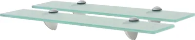 Image de Étagères murales 2 pcs Verre 50x10 cm 8 mm