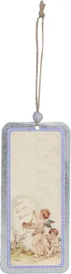 Image de Clayre & Eef : pendentifs décoratifs avec des anges, 6 x 8 cm, différentes couleurs