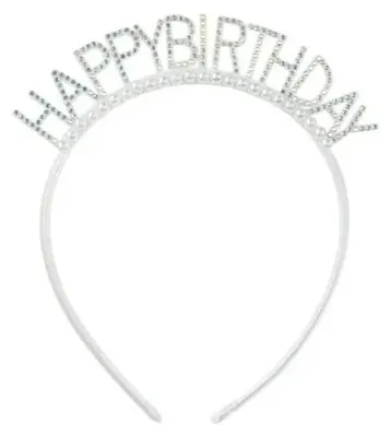 Image de Guirlande "Joyeux Anniversaire" 14x15,5 cm, argentée - PartyDeco