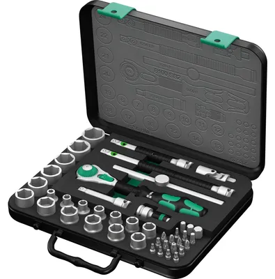 Produktbild von Wera 8100 SB 2 Zyklop Speed- Knarrensatz, 3/8 Antrieb, metr