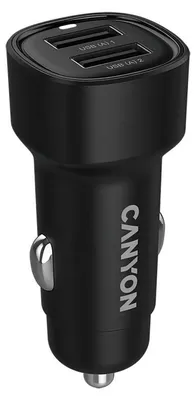 Immagine prodotto di Caricabatterie 12V CANYON 24W CNE-CCABR2AA