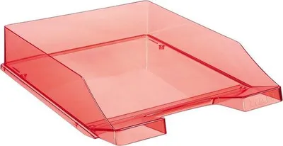 Produktbild von Famanu Briefablage Stapelbar 6 Stück - Transparent-Rot - Format A4/C4