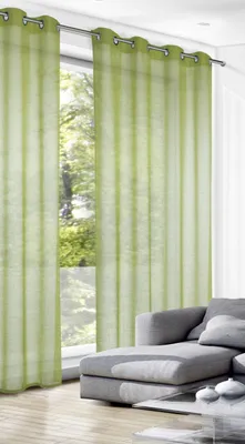 Produktbild von Ösenschal "Alex" - Vorhang mit Ösen von Albani: 245x140cm / Grün Größe (HxB): 245x140cm Farbe: Grün