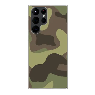 Produktbild von MuchoWow® Handyhülle Schutzhülle Hülle für Samsung Galaxy S22 Ultra Illustration eines Tarnmusters Silikon Softcase Handy Hülle - Abbildung