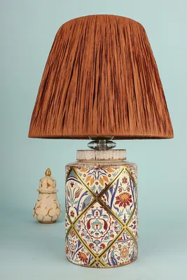 Produktbild von Opviq, YL675, Schreibtischlampe, KERAMIKKÖRPER, Braun, 40 x 25 x 25 cm