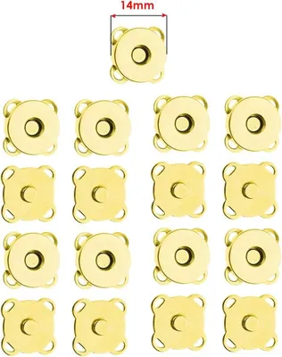 Produktbild von INF 18mm Magnetverschlüsse zum Aufnähen, 10er-Pack Gold