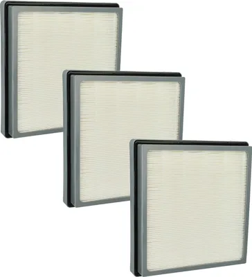 Produktbild von vhbw 3x Staubsaugerfilter kompatibel mit Nilfisk HDS 1010, GD 1000, Family+, HDS 1005, GDS 1010, GD 1010, GD 1005 Staubsauger - Abluftfilter Grau Weiß