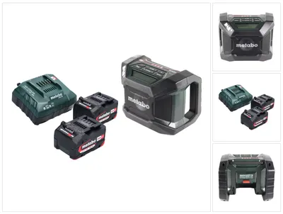 Immagine prodotto di Radio da cantiere a batteria Metabo R 12-18 DAB+ BT 12-18 V DAB+ + 2 batterie 4,0 Ah + caricabatterie