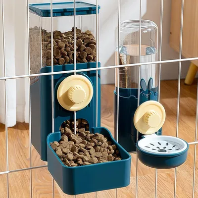 Hängender Wasserspender für Käfige, 520 ml, für Kaninchen, Katzen, Hunde