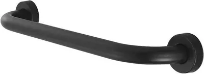 Produktbild von Toilettenstütze – Badezimmergriff – Zusätzliche Sicherheit – Edelstahl – 50 cm – Matt Schwarz